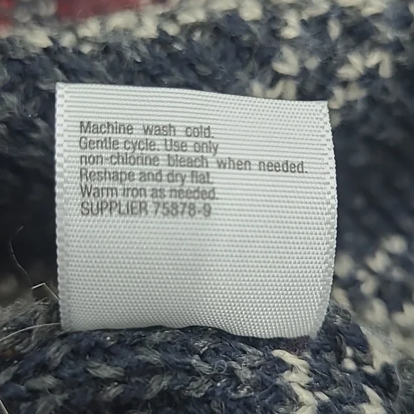 St. Johns Bay Ruffle front cardigan Sweater Aztec style print - Picture 10 of 12